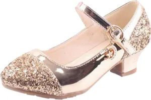 Toddler Girls Mary Jane Dress Shoes Rhinestones Sparkle Flower Girl Wedding Low Heels Toddler Girls Pump Shoes