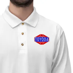 TOYODA Old School Embroidered Men's Jersey Polo Shirt