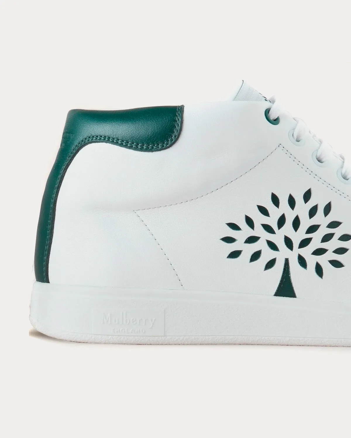 Tree Tennis Leather Mulberry Green High Top Sneakers