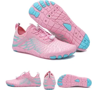 Unisex Trail Barefoot Running Shoes, Hiking Waterproof Trail Knit Trainers Fitness Fivefinger Toe Shoes for Women Men