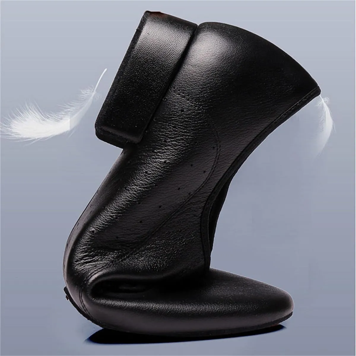 VEACAM Latin Jazz Dance Shoes for Men, Closed Toe Ballroom Dance Sneaker Practice Synthetic Leather Ballroom Dancing Trainers
