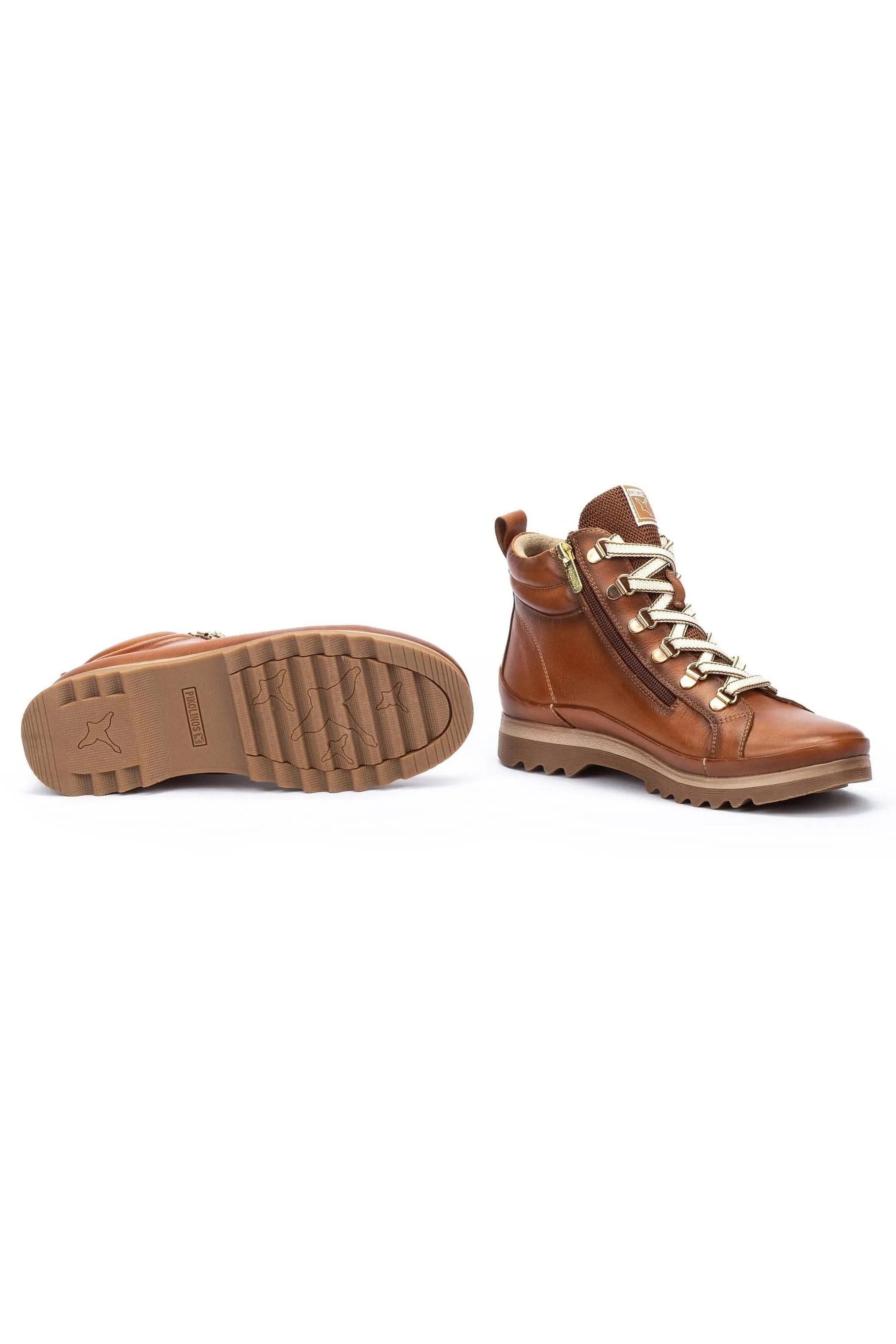 Vigo Leather Lace Up Ankle Boots - Chocolate