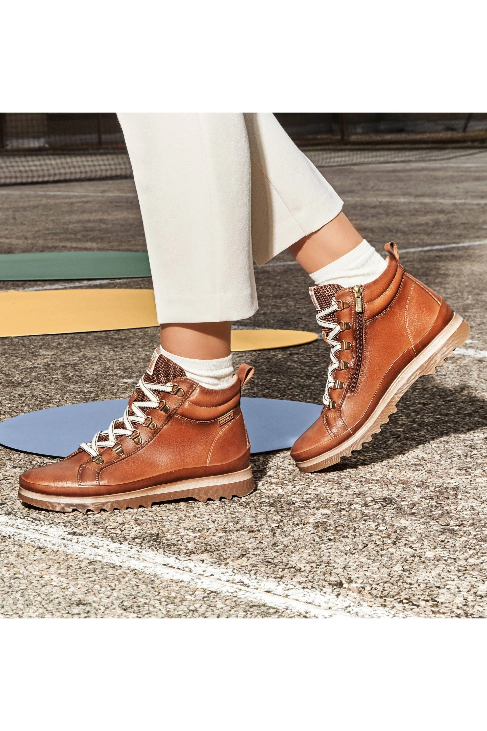 Vigo Leather Lace Up Ankle Boots - Chocolate