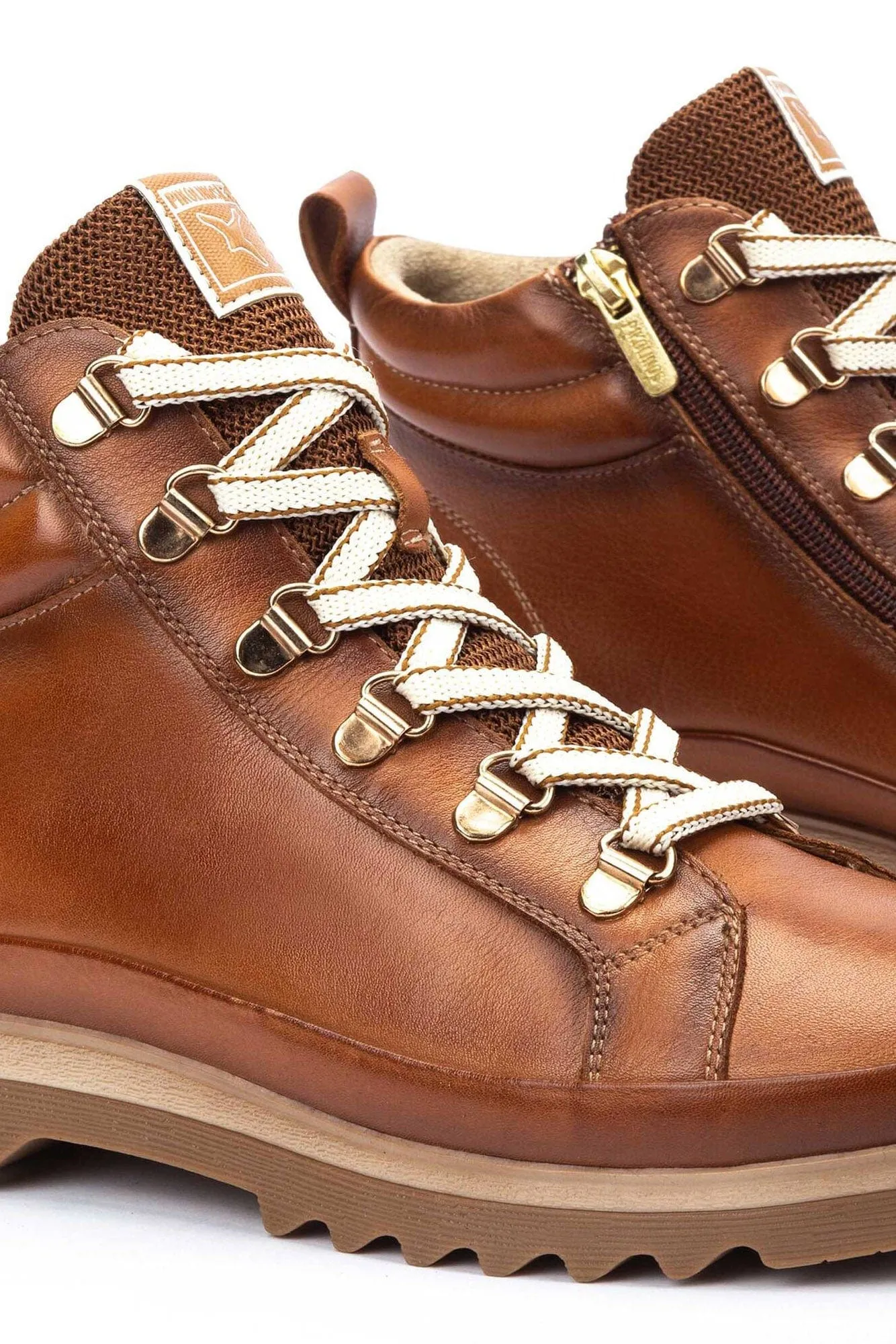 Vigo Leather Lace Up Ankle Boots - Chocolate