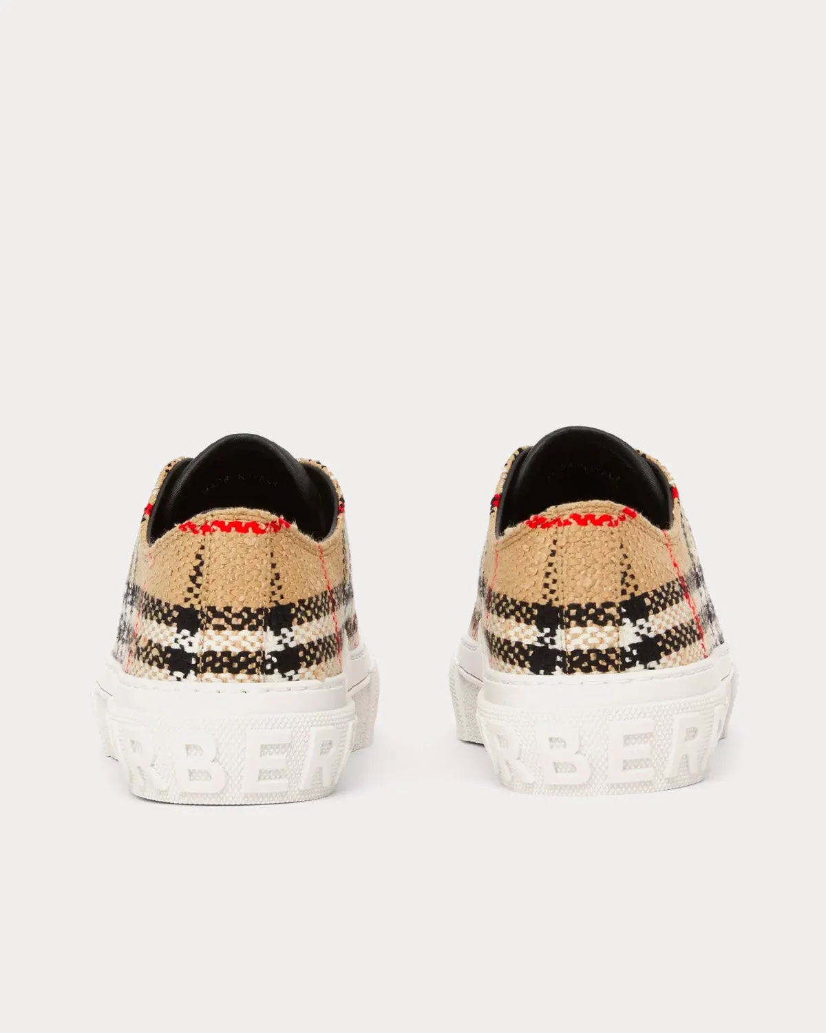 Vintage Check Bouclé Archive Beige Low Top Sneakers