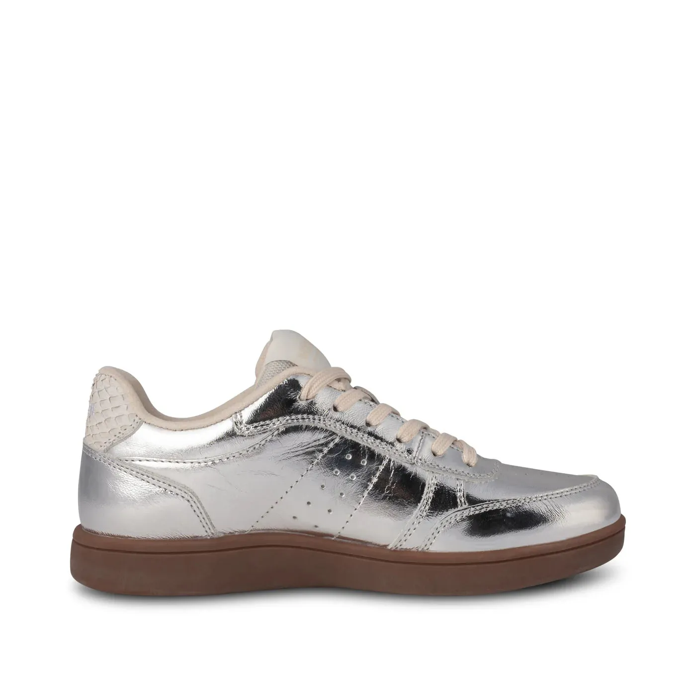 Woden - Bjork Leather Sneaker in Silver