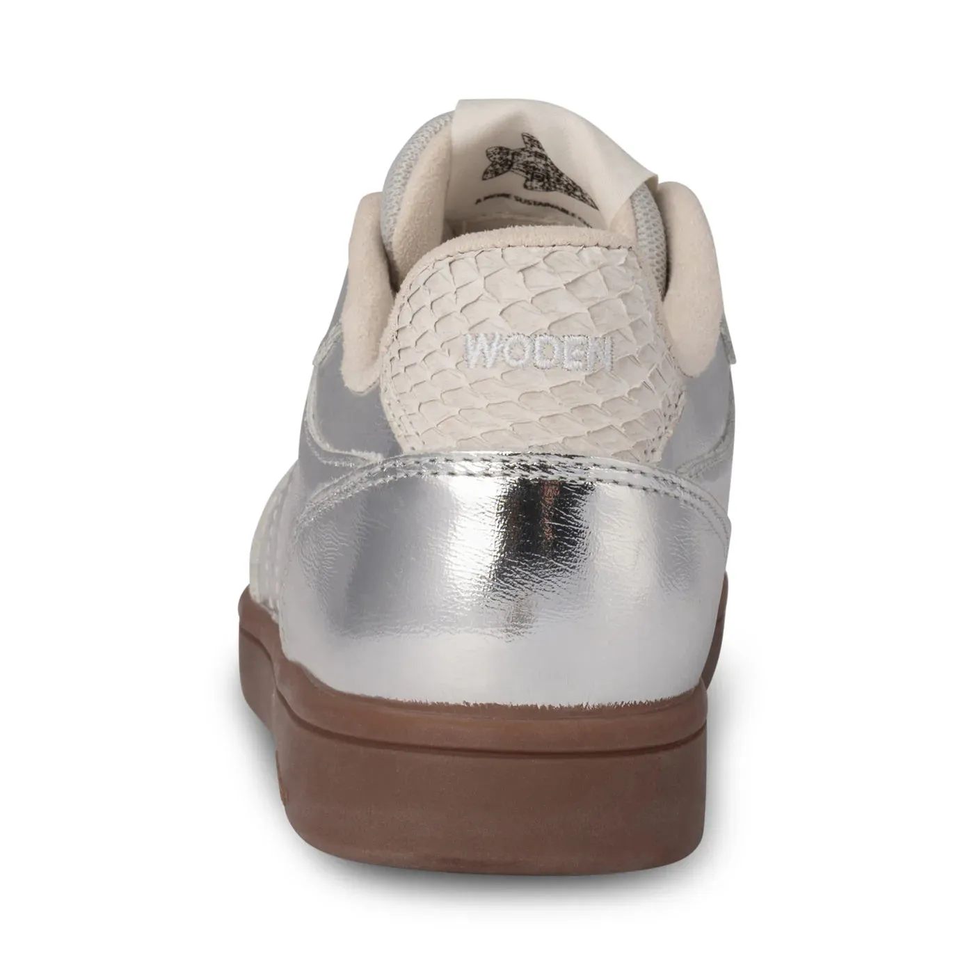 Woden - Bjork Leather Sneaker in Silver