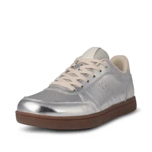 Woden - Bjork Leather Sneaker in Silver