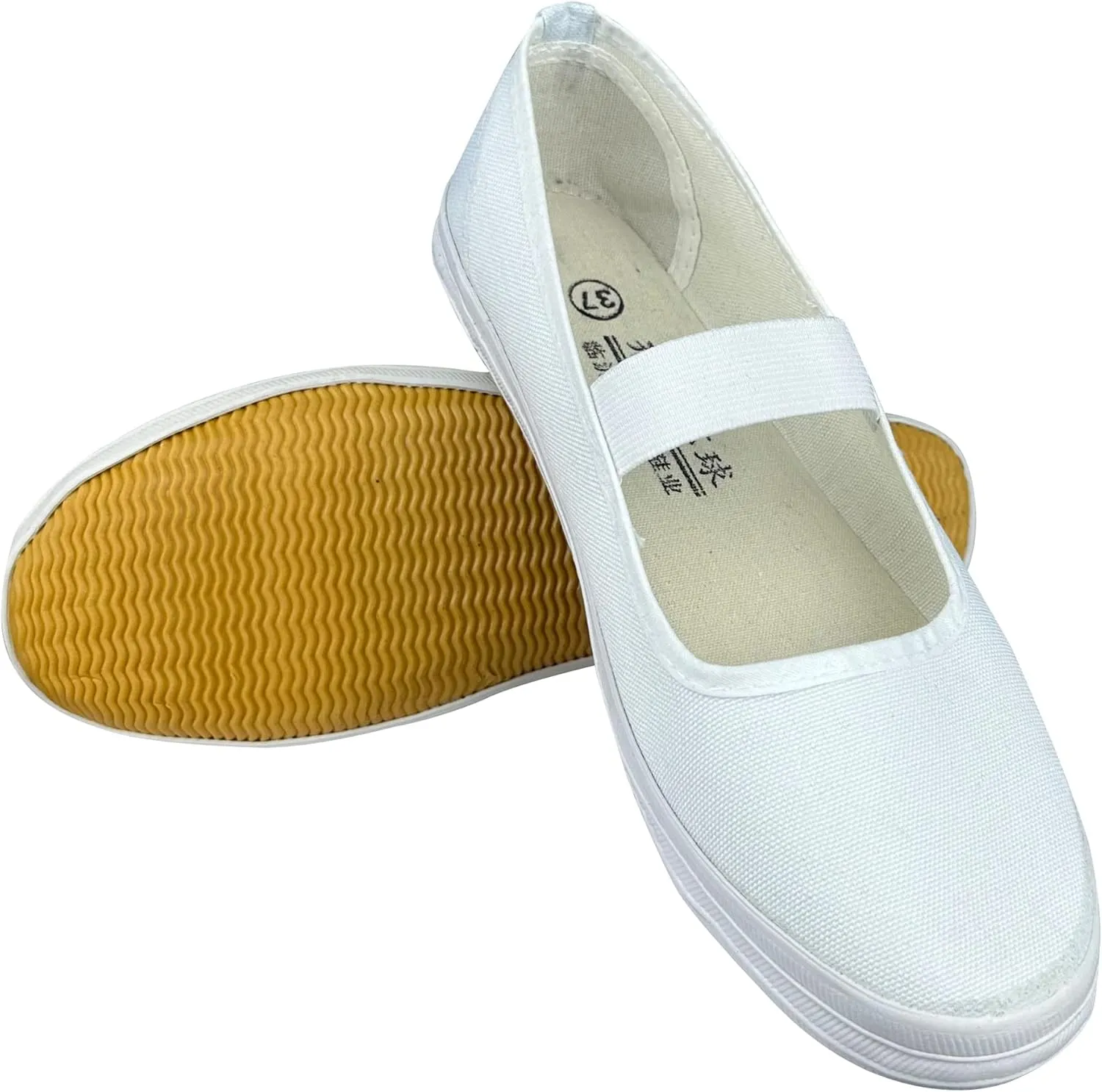 Women Canvas Slip On Shoes White Lightweight Casual Loafers Flat Shoes
