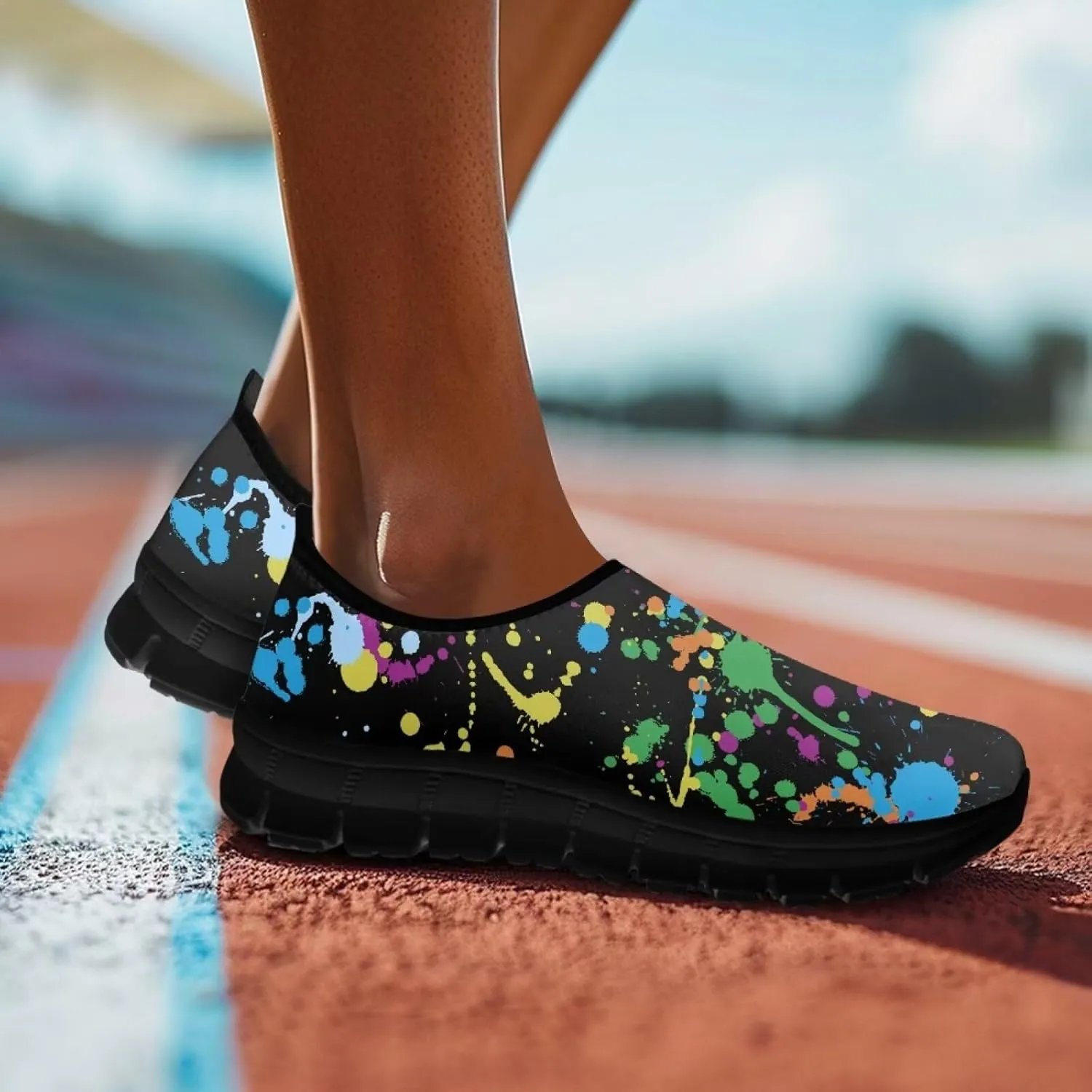 Women Slip On Walking Shoes Casual Mesh-Comfortable Tennis Sneakers Lightweight Breathable