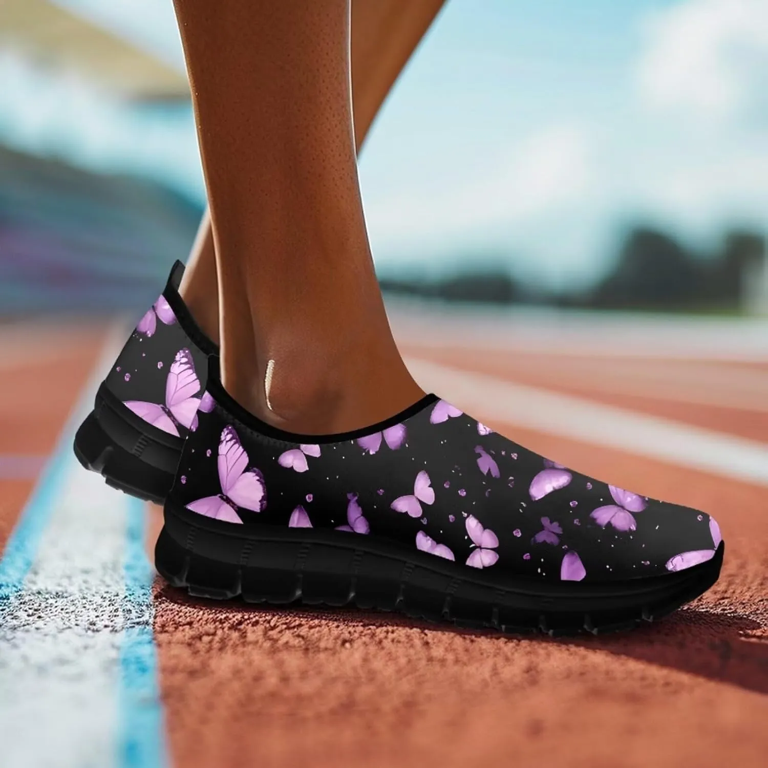 Women Slip On Walking Shoes Casual Mesh-Comfortable Tennis Sneakers Lightweight Breathable