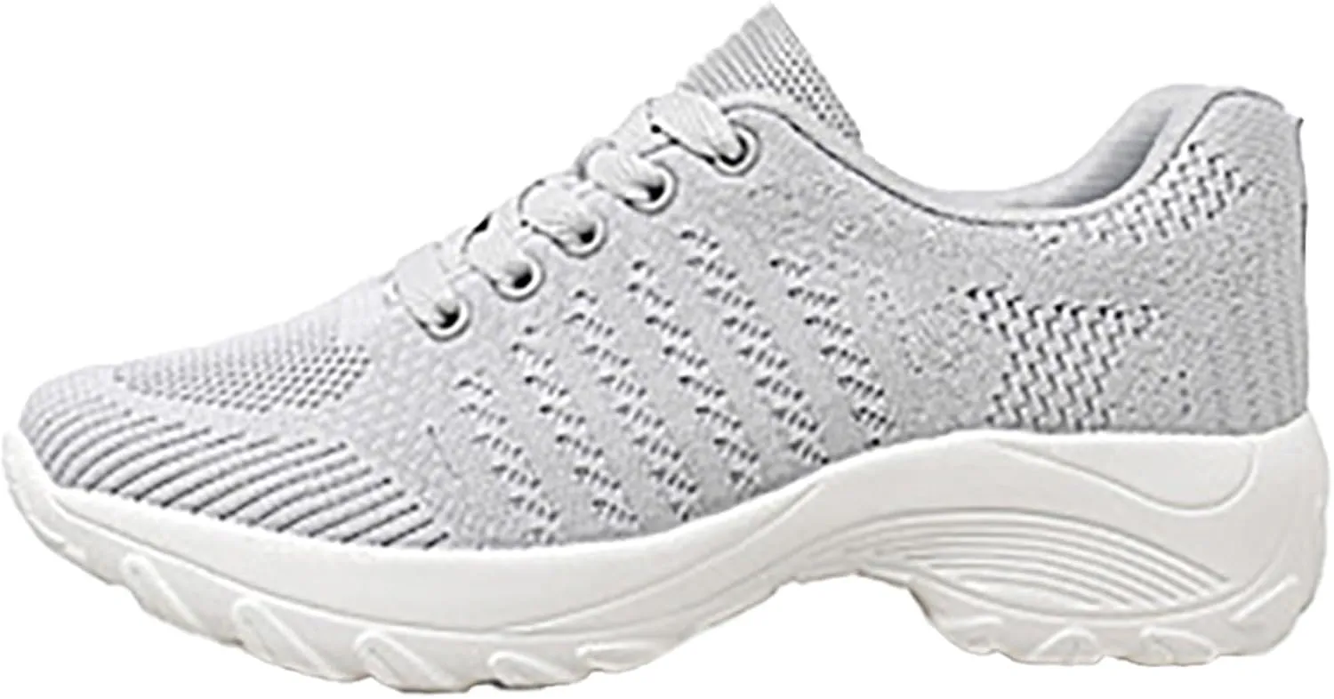Womens Athletic Walking Shoes Women's Running Tennis Shoes Comfortable Non Slip Breathable Workout Sports Sneakers