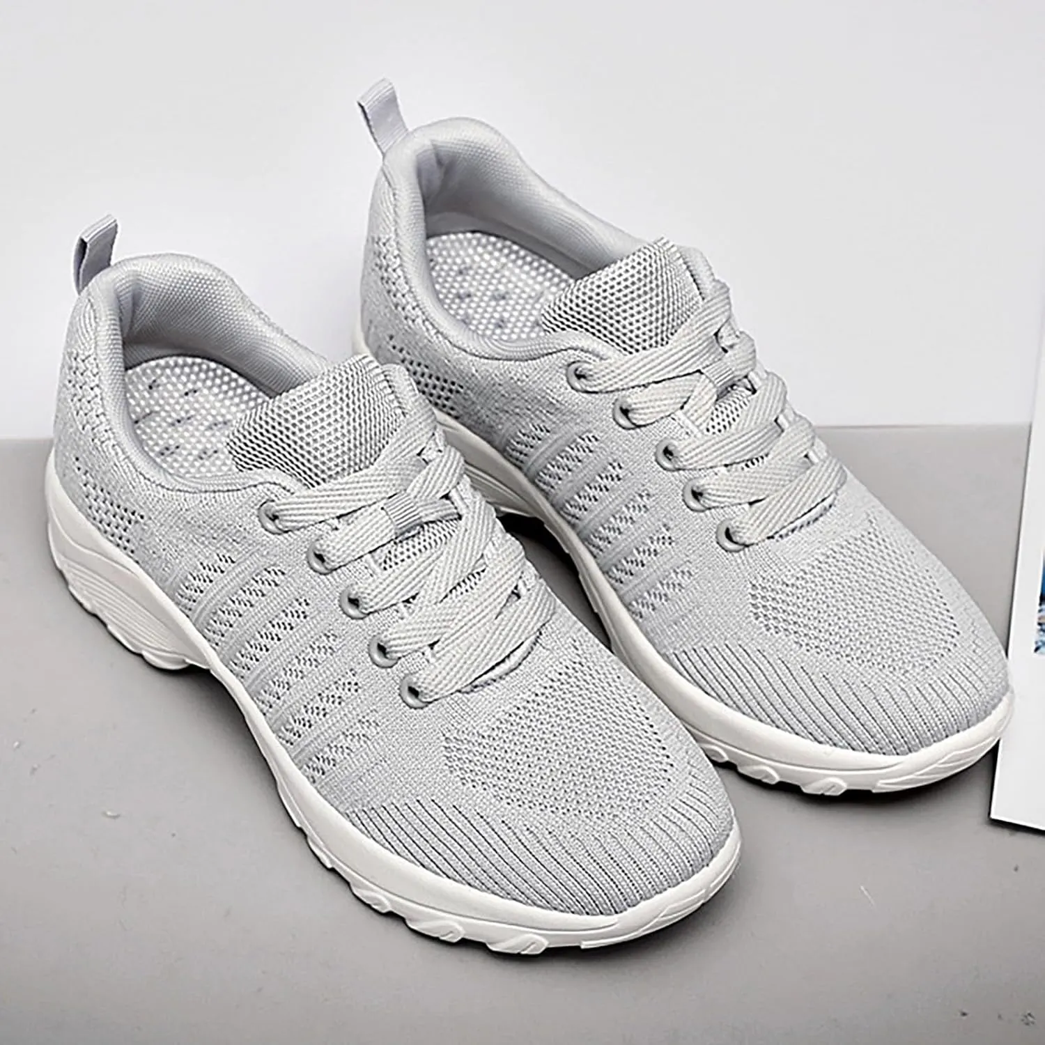 Womens Athletic Walking Shoes Women's Running Tennis Shoes Comfortable Non Slip Breathable Workout Sports Sneakers