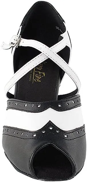 Women's Ballroom Dance Shoes Tango Wedding Salsa Shoes 6035EB Comfortable-Very Fine 2.5" [Bundle of 5]