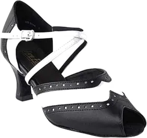 Women's Ballroom Dance Shoes Tango Wedding Salsa Shoes 6035EB Comfortable-Very Fine 2.5" [Bundle of 5]