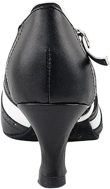 Women's Ballroom Dance Shoes Tango Wedding Salsa Shoes 6035EB Comfortable-Very Fine 2.5" [Bundle of 5]