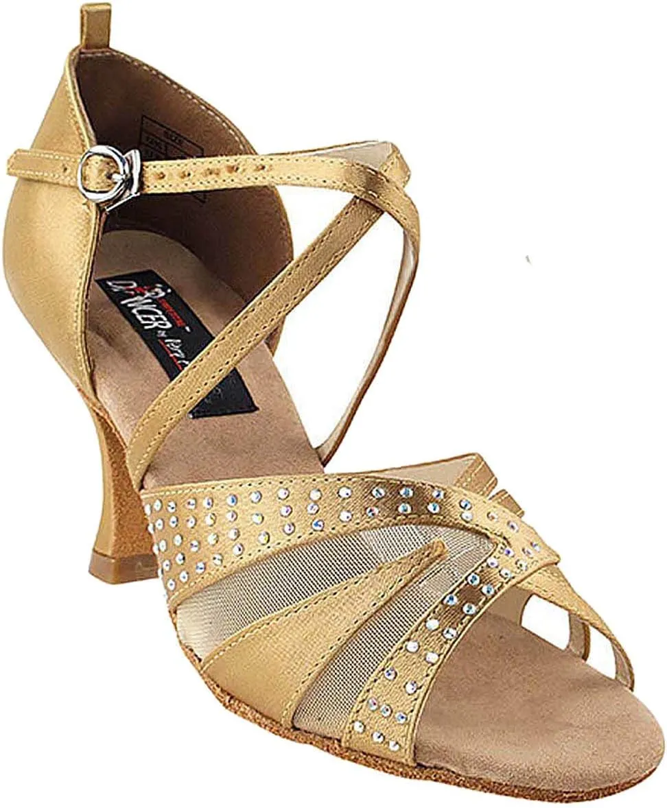 Women's Ballroom Dance Shoes Tango Wedding Salsa Shoes CD2805EB Comfortable-Very Fine 2.5" [Bundle of 5]