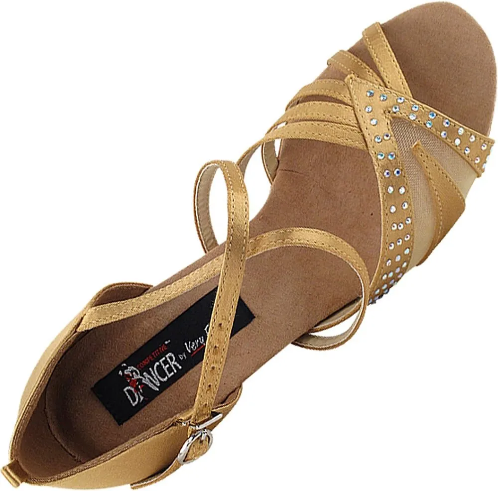 Women's Ballroom Dance Shoes Tango Wedding Salsa Shoes CD2805EB Comfortable-Very Fine 2.5" [Bundle of 5]