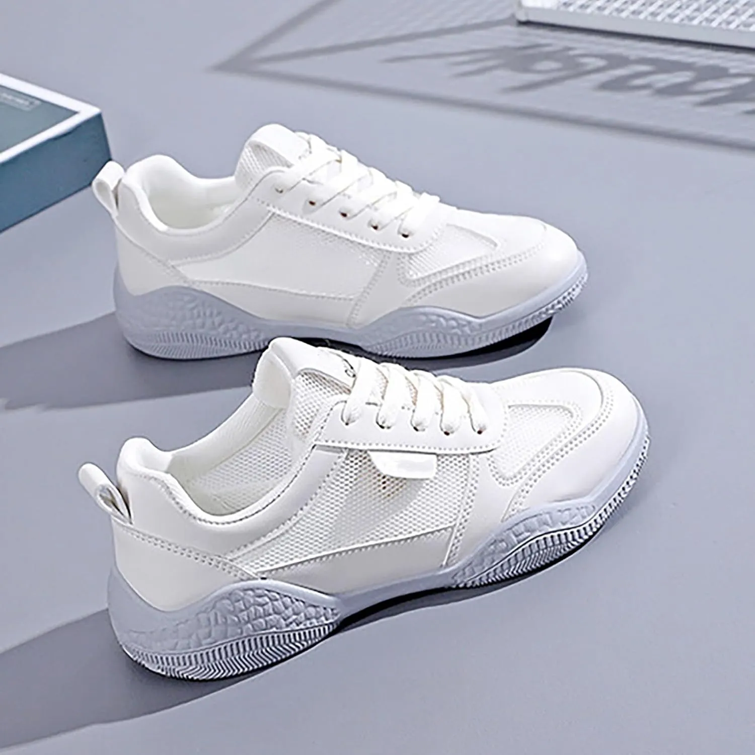 Women's Comfortable Walking Running Tennis Shoes Lace Up Womens Tennis Shoes Wide Width Men Casual Shoes Brown Sneakers Brown Tennis Shoe Trainers Shoe
