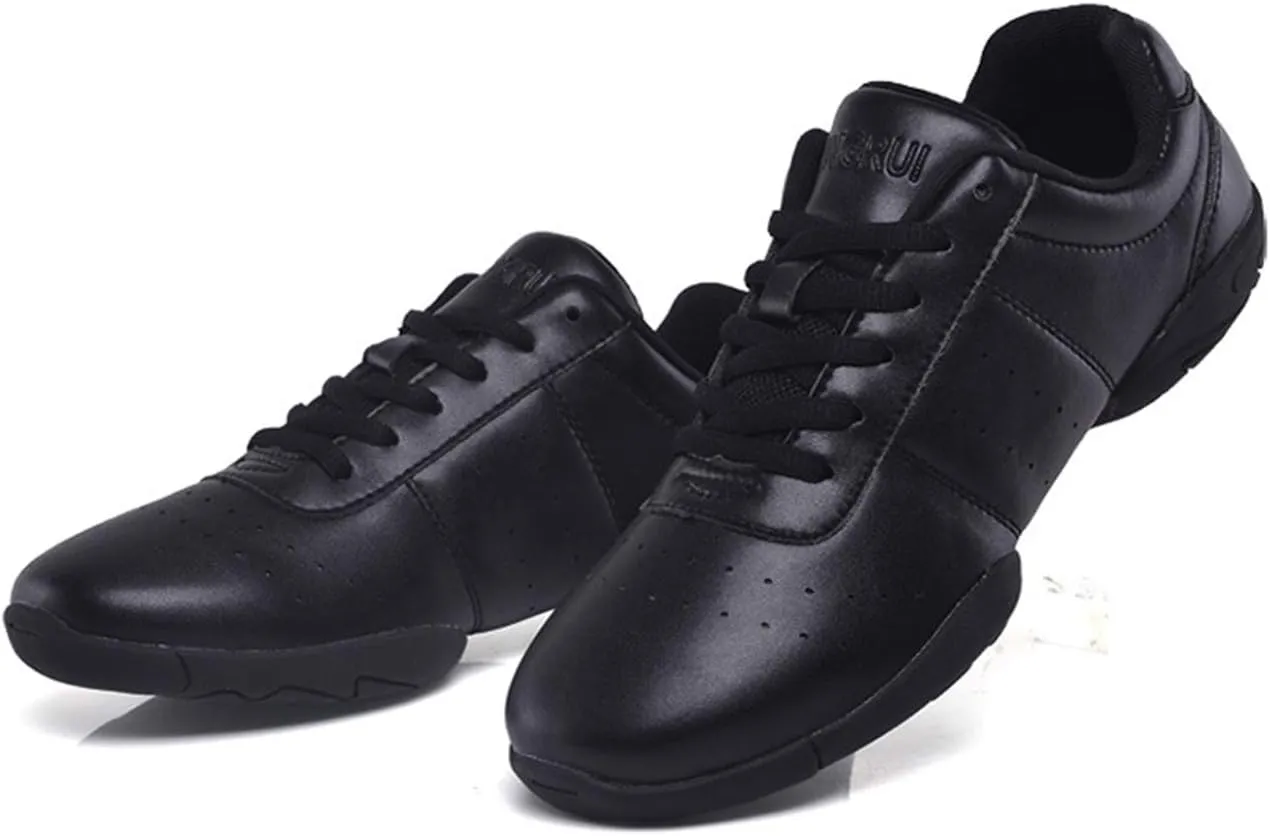 Womens Girls Lace-Up Gym Sport Aerobics Cheerleading Dance Shoes Training Sneakers