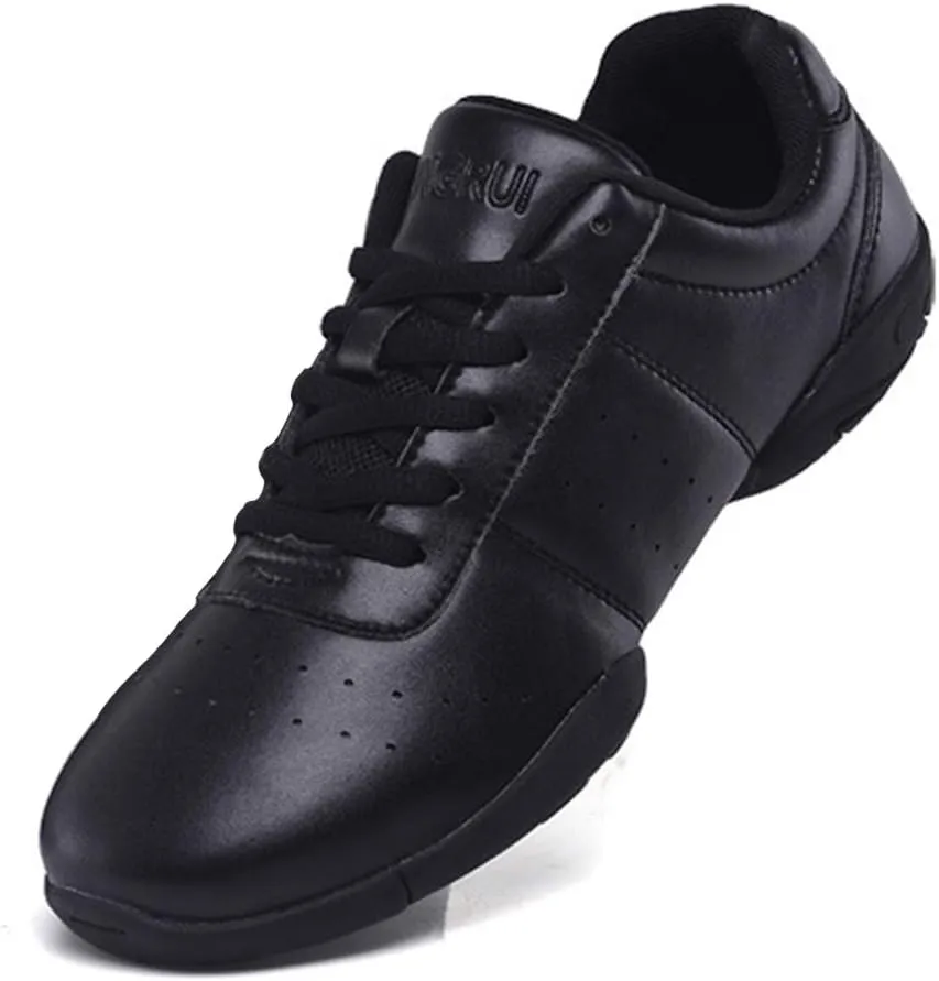 Womens Girls Lace-Up Gym Sport Aerobics Cheerleading Dance Shoes Training Sneakers