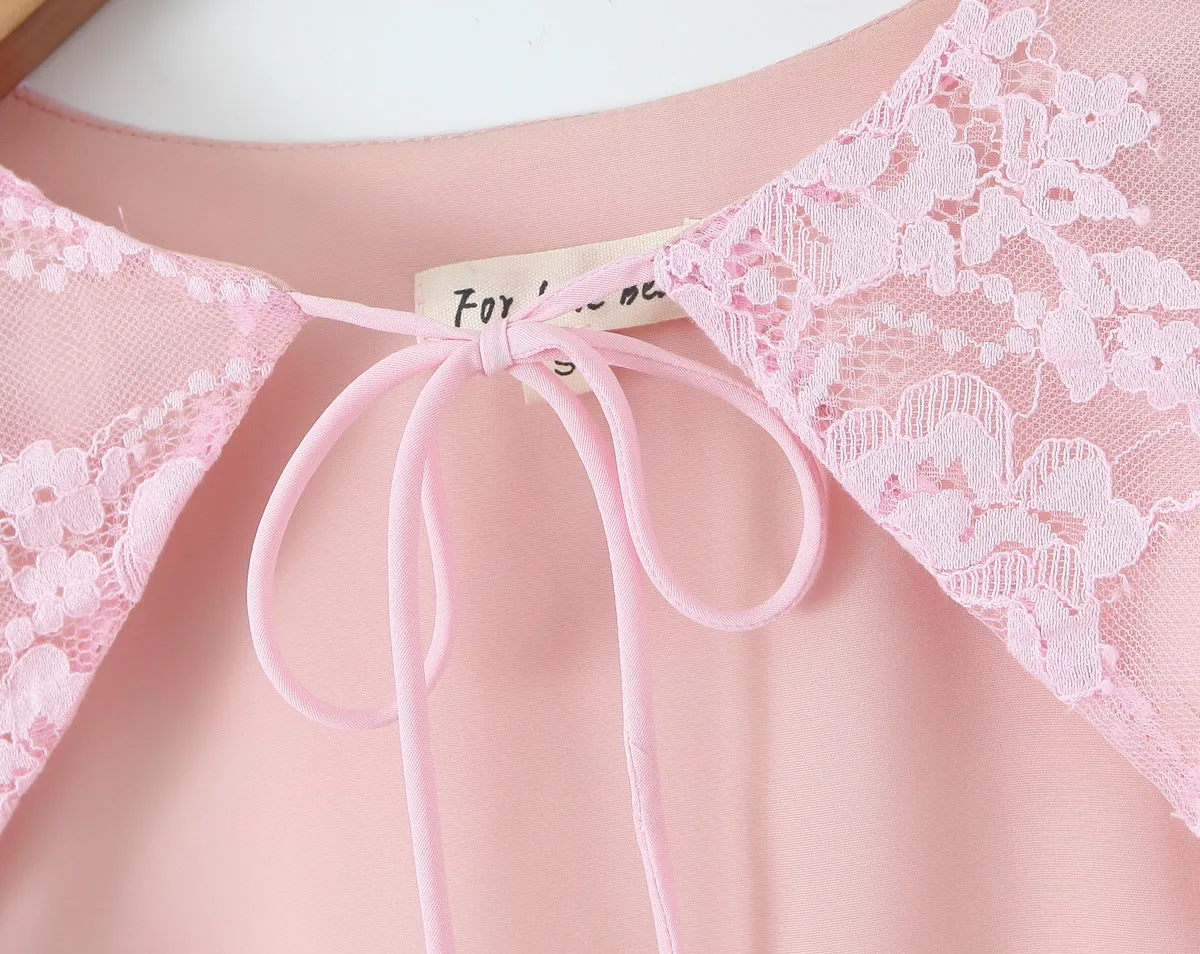 Women’s Lace Two-Piece - Suspender Skirt