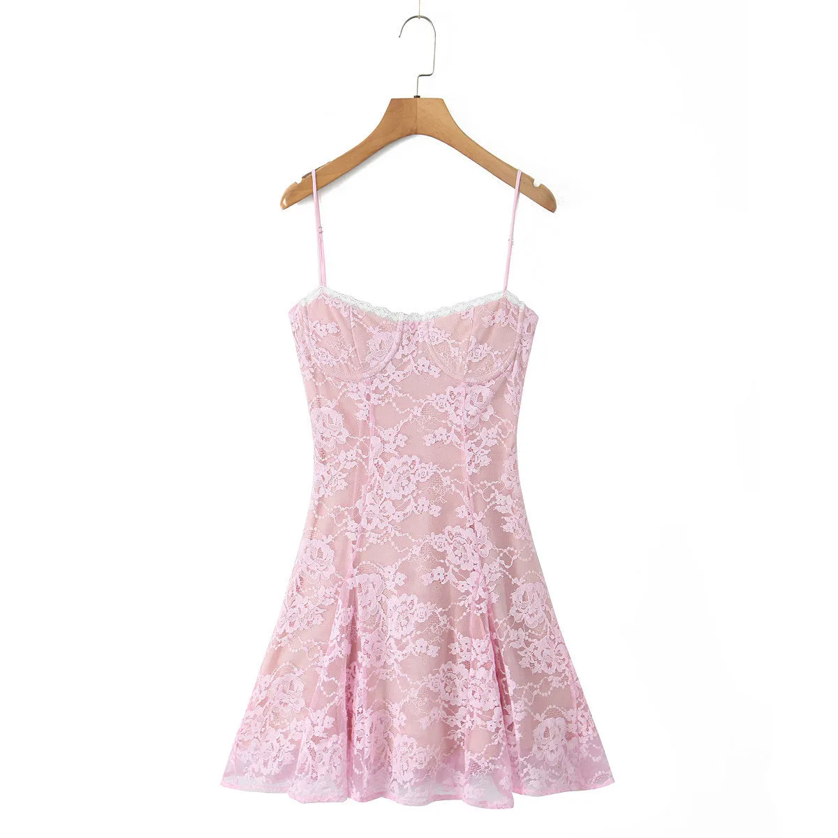 Women’s Lace Two-Piece - Suspender Skirt