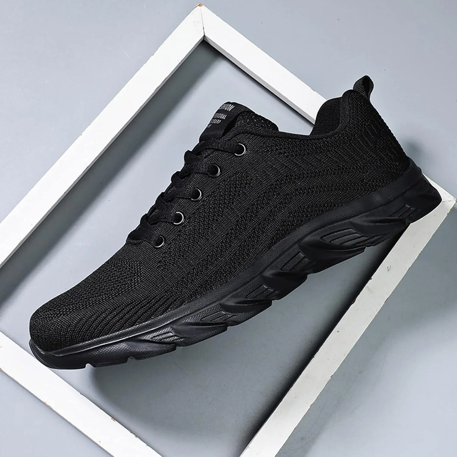 Womens Lace Up Walking Shoes Memory Foam Lightweight Comfort Mens Dress Shoes Sport Shoes Dressy Casual Wedge Sneakers Black Tennis Shoe Trainers Shoe