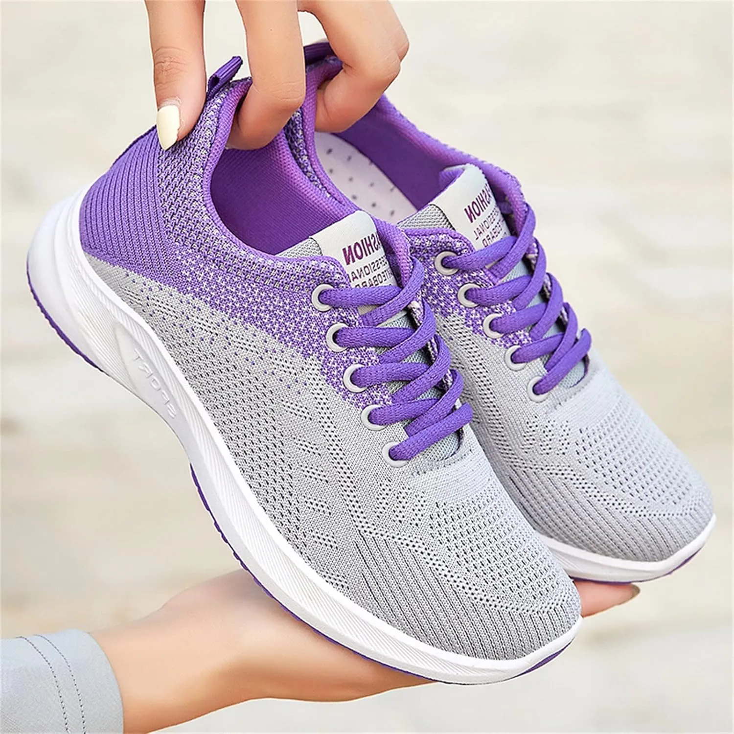 Women's Lace Up Walking Shoes Running Comfortable Tennis Womens Running Shoes Athletic Men's Shoes Casual Men Shoes Sneakers Brown Tennis Shoe Trainers Shoe
