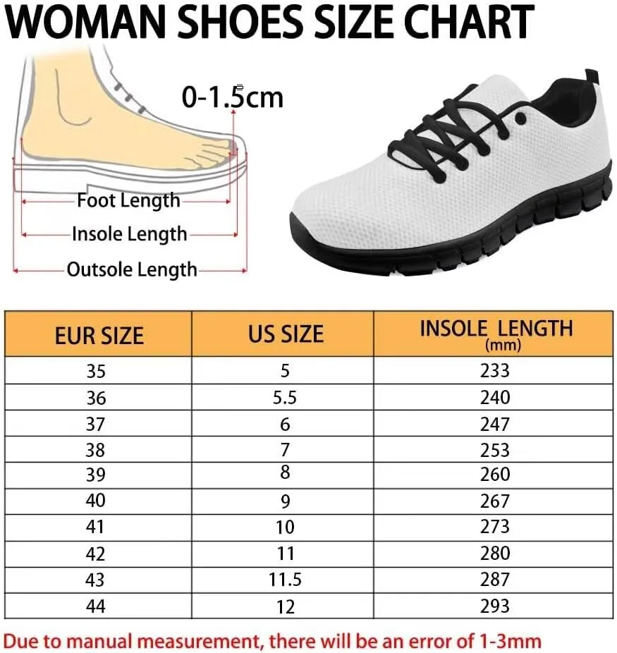 Women's Lightweight Running Shoes Breathable Tennis Shoes Non-Slip Workout Sneakers Fashion Athletic Trainers for Daily Gym Work Travel US Size5-12
