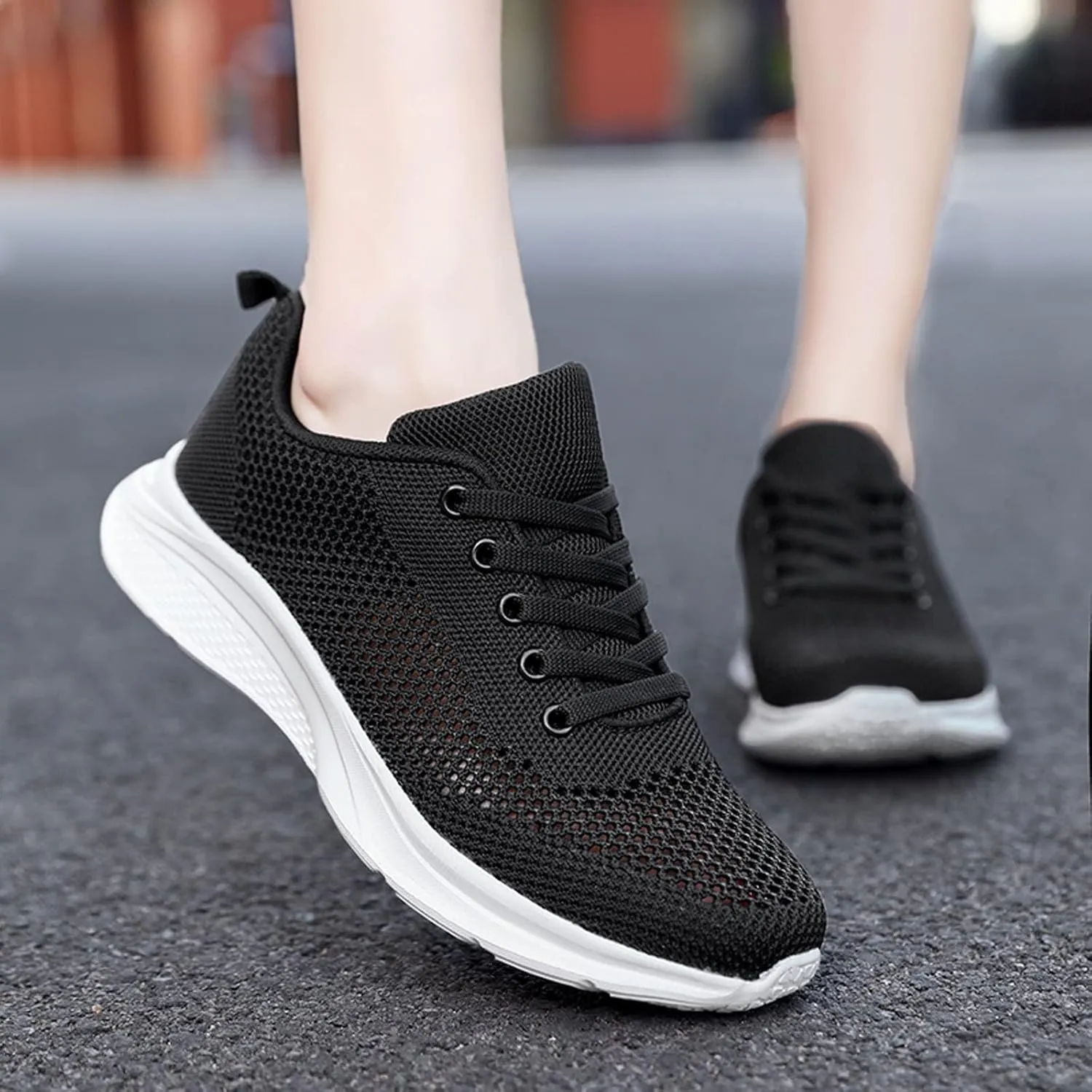 Women's Walking Shoes Lightweight Breathable Running Shoes Walking Shoes Women Wide Casual Shoes for Fall Women Shoes Sneakers Red Tennis Shoe Trainers Shoe