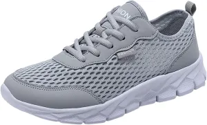 Women's Walking Shoes Mesh Breathable Lightweight Fashion Non Slip Work Shoes Women Sports Women Casual Shoes Walking Sneakers White Tennis Shoe Trainers Shoe