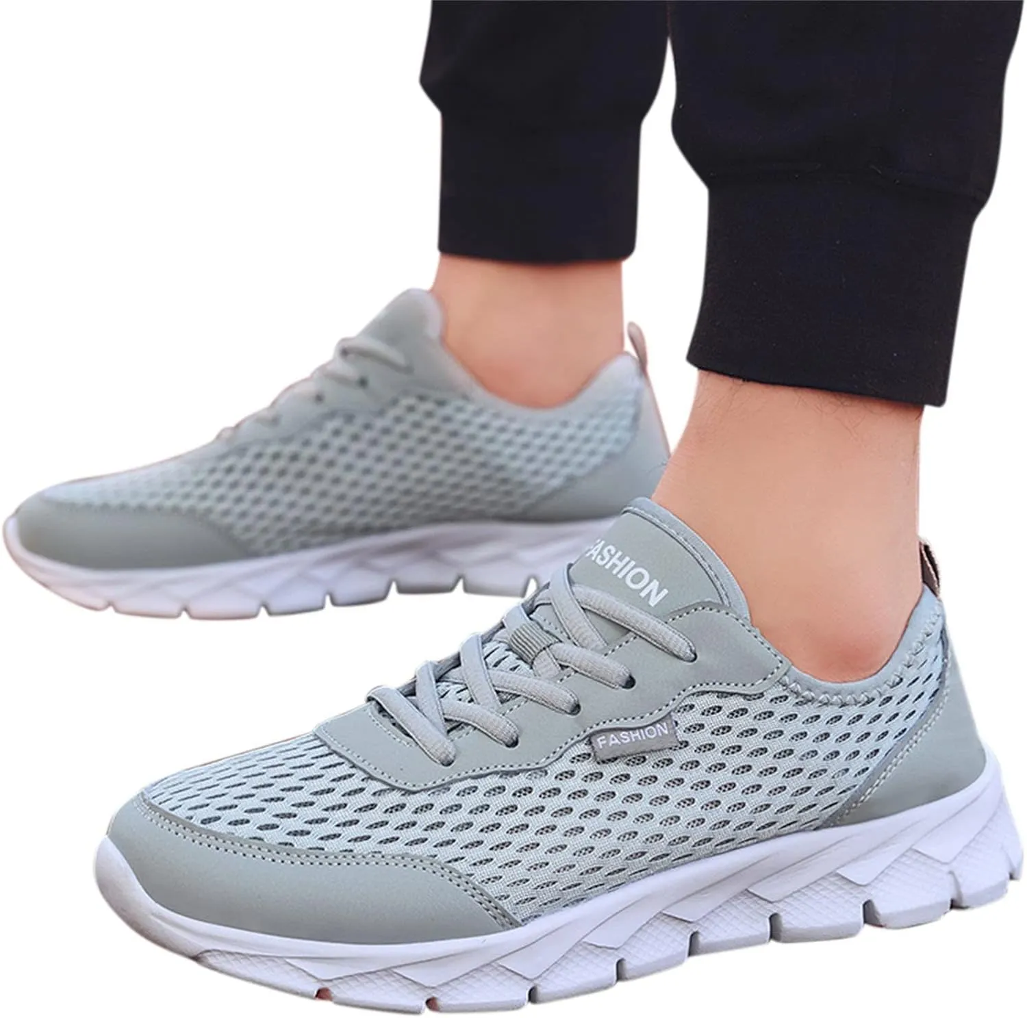 Women's Walking Shoes Mesh Breathable Lightweight Fashion Non Slip Work Shoes Women Sports Women Casual Shoes Walking Sneakers White Tennis Shoe Trainers Shoe