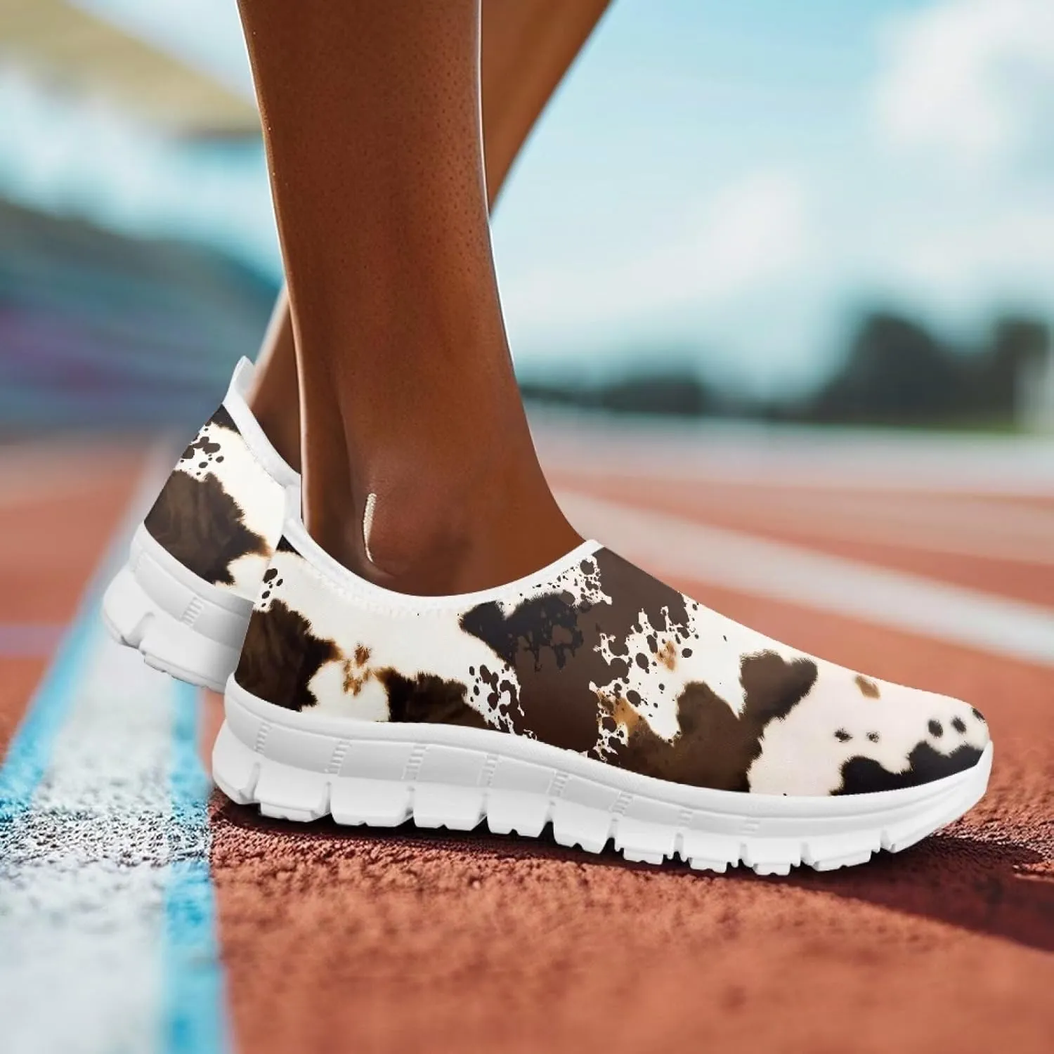 Womens Walking Shoes Slip on Loafers Tennis Shoes Casual Mesh Running Sneakers