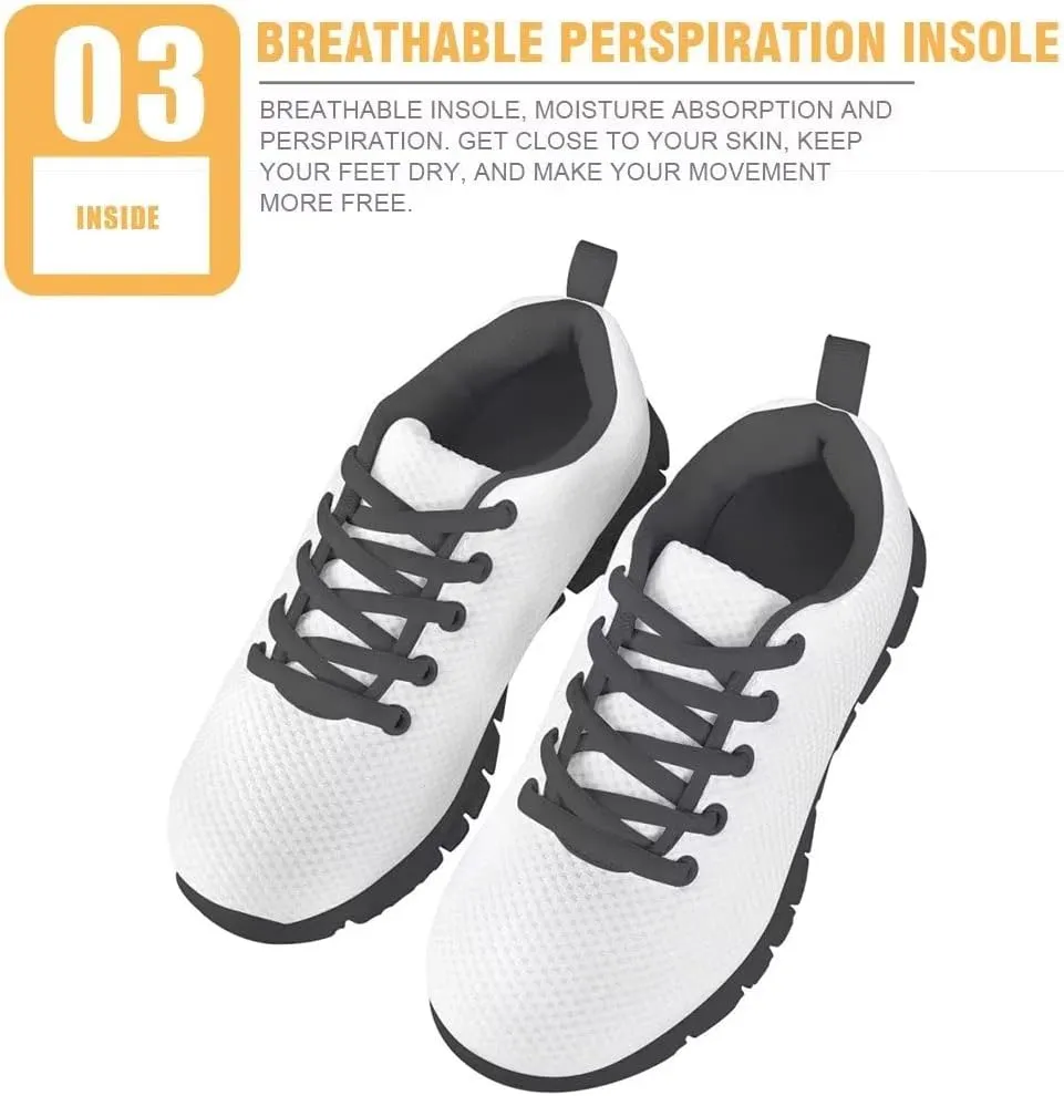 Xoenoiee Kids Shoes Running Shoes Boys Girls Sport Sneakers School Hiking Shoes Lace up Fashion Trainers