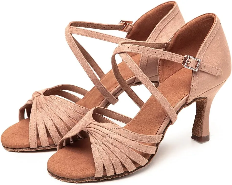 YKXLM Latin Dance Shoes for Women Ballroom Dance Shoes for Party,A006