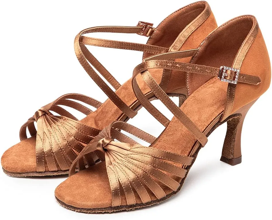YKXLM Latin Dance Shoes for Women Ballroom Dance Shoes for Party,A006