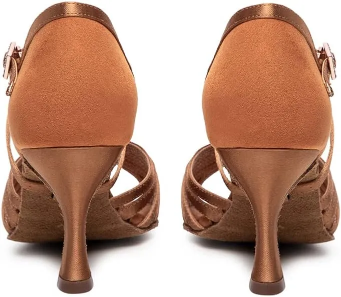 YKXLM Latin Dance Shoes for Women Ballroom Dance Shoes for Party,A006