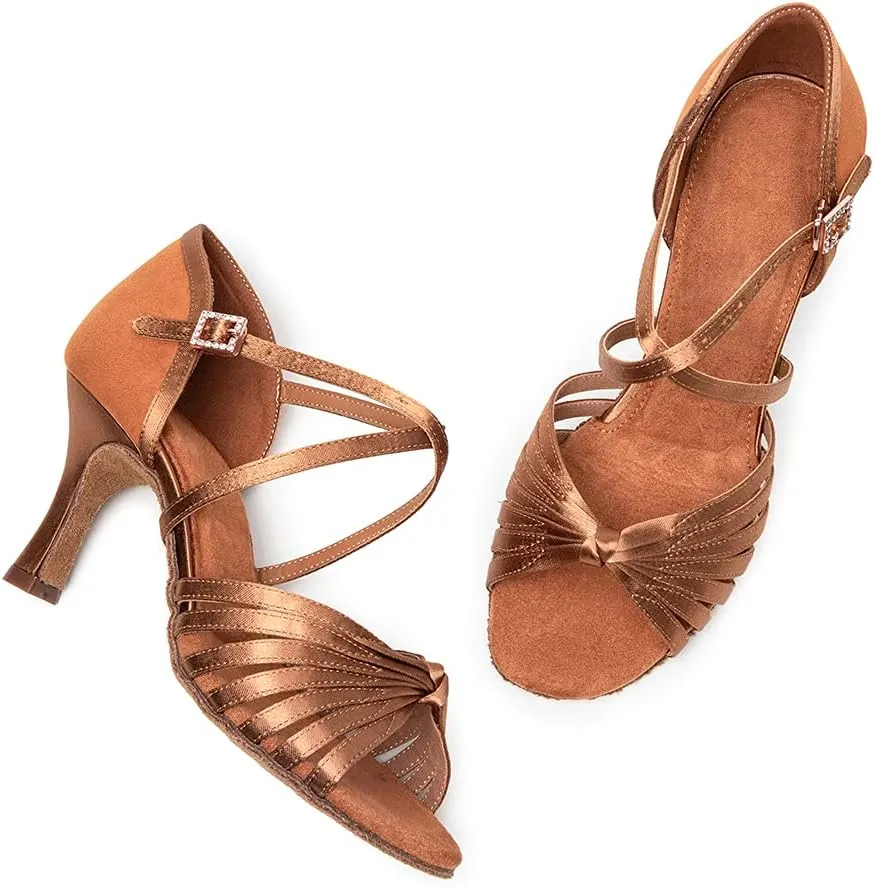 YKXLM Latin Dance Shoes for Women Ballroom Dance Shoes for Party,A006