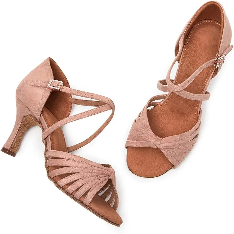 YKXLM Latin Dance Shoes for Women Ballroom Dance Shoes for Party,A006