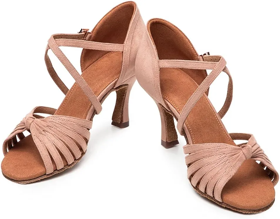 YKXLM Latin Dance Shoes for Women Ballroom Dance Shoes for Party,A006